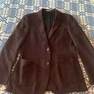 Mens Burgundy bar III Slim Fit Sport Coat 38L